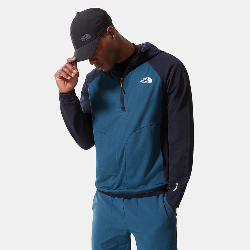 The North Face Hoodie Mens Australia - The North Face Tekware® Futurefleece™ Navy / Blue (VMX-715396